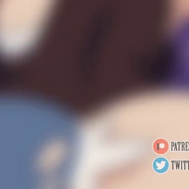 pokemon, twitter, hilda (pokemon), bbadogg, 1boy, 1girl, animation, ass, battery indicator, hat, male pov, on front, partially clothed, pov, animated