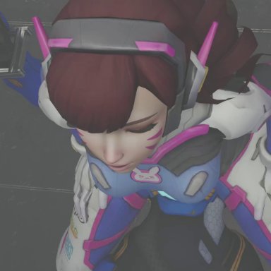 overwatch, d.va, tracer, kishi, ass on face, big ass, bubble butt, facesitting, fetish, pleasure face, 3d, animated, longer than 30 seconds, mp4, no sound