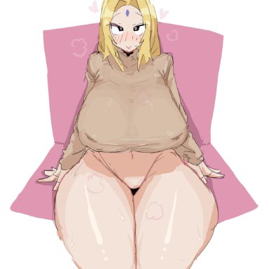 naruto, naruto (classic), naruto (series), naruto shippuden, shounen jump, tsunade, leeboxxx, 1girls, big breasts, black thong, blonde female, blonde hair, blush, breasts, busty