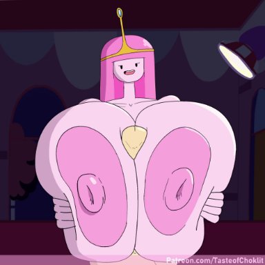 adventure time, finn the human, princess bubblegum, tasteofchoklit, big breasts, big penis, paizuri, pink hair, animated, sound, tagme, video