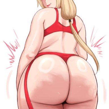 boruto: naruto next generations, naruto, naruto (classic), naruto (series), naruto shippuden, shounen jump, tsunade, zxcv, 1girls, ass, back view, big ass, big butt, blonde female, blonde hair