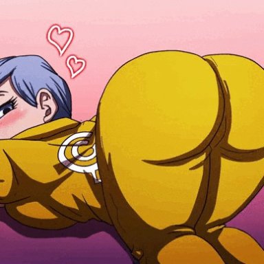 dragon ball, dragon ball super, bulma briefs, rezp, big ass, shaking, shaking ass, shaking butt, thick thighs, animated, animated gif