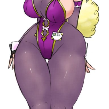 rwby, glynda goodwitch, jakearmorsmith, 1girls, blonde hair, bunnysuit, cougar, milf