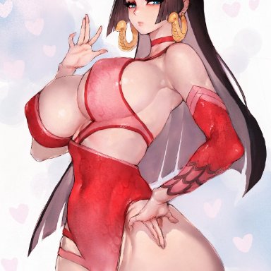 one piece, shounen jump, boa hancock, fumio (rsqkr), 1girls, armpit, ass, big breasts, big earrings, black hair, blue eyes, breasts, busty, cameltoe, child bearing hips