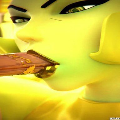 steven universe, yellow diamond (steven universe), endlessillusion, bbw, blowjob, deep blowjob, deepthroat, giantess, gigantic breasts, large breasts, larger female, massive breasts, nipples, 3d, 3d (artwork)