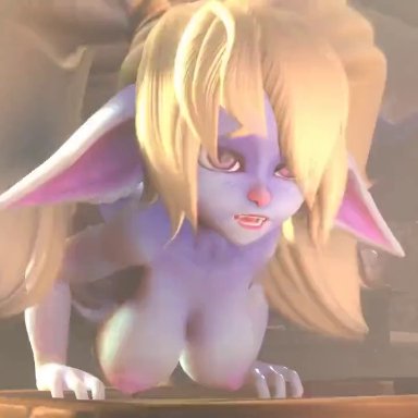 league of legends, riot games, poppy, yordle, rougenine, sharp touth, ass, athletic female, big ass, big breasts, big butt, bouncing ass, bouncing breasts, consensual, dat ass