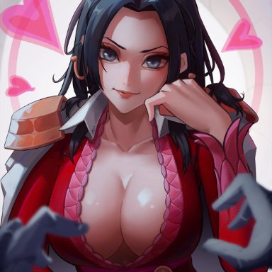 one piece, boa hancock, artist request, big breasts, petrification