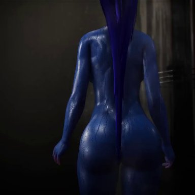 overwatch, widowmaker, tekonsfw, 1girls, ass, big ass, big breasts, female, female only, shower, 3d, animated, mp4, no sound, video