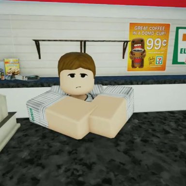 roblox, robloxian, 1boy, 1girls, 7/11, horrible job, public indecency, 3d, animated, tagme, video