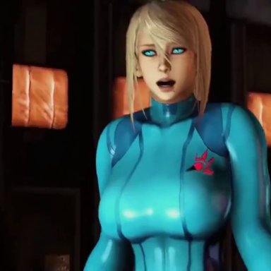 samus aran, 26regionsfm, blonde hair, blowjob, blue eyes, facial, horsecock, makeup, monster, naked, ripped clothes, animated, compilation, tagme, video