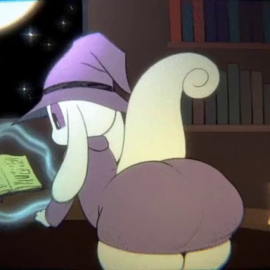 sqoon, 1boy, accidental exposure, adorable, anthro, ass, ass jiggle, bent over, big ass, big butt, black eyes, book, butt, butt jiggle, candle