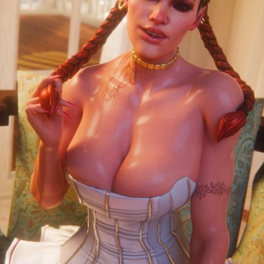 apex legends, respawn entertainment, loba, loba (apex legends), loba andrade, prototype (artist), 1girls, big breasts, braided hair, braided twintails, cleavage, dark-skinned female, female only, solo female, tattoo