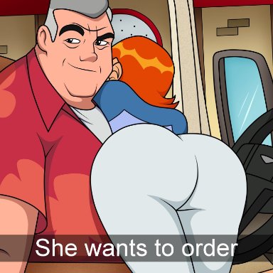 ben 10, gwen tennyson, max tennyson, drakerex, ass, ass focus, car interior, grandfather and granddaughter, red hair, selfie, he wants to order, meme