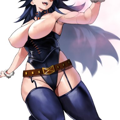 my hero academia, midnight (my hero academia), nemuri kayama, yoshi55level, big breasts, big butt, black hair, boots, breasts, breasts out, curvy, happy, happy female, long boots, long hair