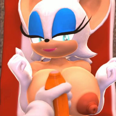 sonic (series), sonic the hedgehog (series), miles prower, rouge the bat, tails, countersfm, 1boy, 1boy1girl, 1girls, female, furry, jerking, jerkingoff, large breasts, large penis