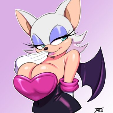 sega, sonic (series), sonic the hedgehog (series), rouge the bat, iacolare, jacogram, 1girls, anthro, bat, big breasts, breasts, bust, busty, curvaceous, curves