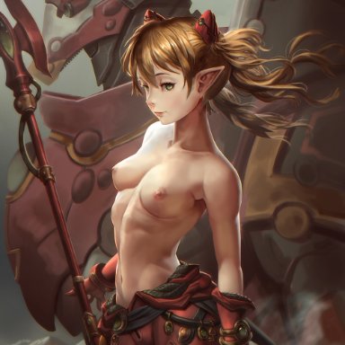 neon genesis evangelion, warhammer 40k, asuka langley sohryu, eldar, titan, sgt lonely, alien, alien girl, athletic female, cosplay, elf, elf ears, elf female, mecha, pointy ears