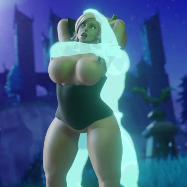 fortnite, penny (fortnite), cinderdryadva, nappana, from behind position, ghost, graveyard, punk (fortnite), rough sex, sex, standing sex, 3d, animated, lowres, sound