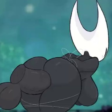 hollow knight, hornet (hollow knight), kilinah, 1girls, big ass, big breasts, breasts, bubble butt, clapping cheeks, disembodied penis, female, sex, tied up, animated, sound