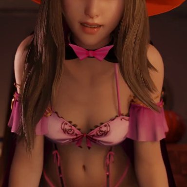 final fantasy, final fantasy vii, final fantasy vii remake, kyrie canaan, lazyprocrastinator, 1boy, 1girl, bouncing breasts, breasts, cleavage, cowgirl position, female, large breasts, light-skinned, light-skinned female