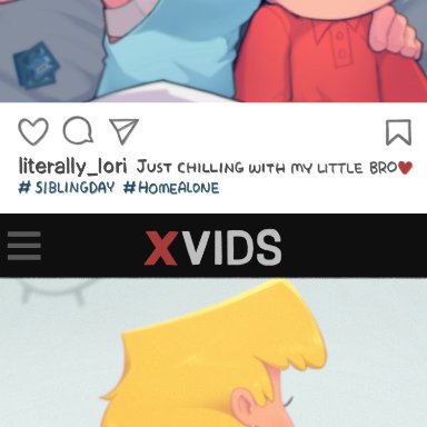instagram, nickelodeon, the loud house, xvideos, lincoln loud, lori loud, ta777371, 1boy, 1girls, age difference, ass, big ass, big breasts, black eyes, blonde hair