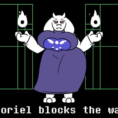 undertale, toriel, mattthetooncat, 1girls, anthro, big breasts, bouncing breasts, breast expansion, breast growth, breasts, cleavage, dancing, female, female only, huge breasts