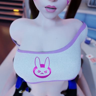 overwatch, overwatch 2, d.va, lucio (overwatch), honta animation, 1boy, 1boy1girl, 1girls, big breasts, booba, boobs, female, male, petite, petite body