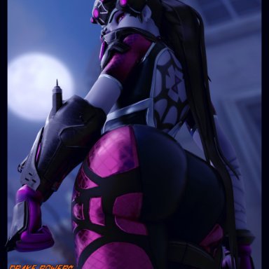 blizzard entertainment, overwatch, overwatch 2, amelie lacroix, widowmaker, drakepowers, 1girls, ass, assassin, athletic, athletic female, big ass, big breasts, breasts, bubble ass