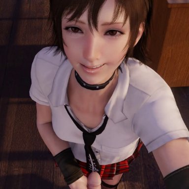 final fantasy, final fantasy xv, square enix, iris amicitia, lazyprocrastinator, 1boy, 1girl, alternate costume, clothed female nude male, clothing, female, fishnet thighhighs, handjob, light-skinned, light-skinned female