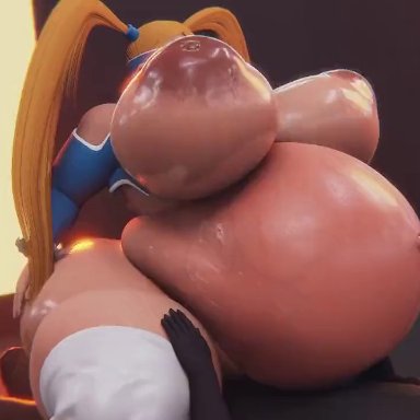 capcom, street fighter, rainbow mika, cghonk, 1boy, 1girls, ambiguous penetration, areolae, ass, bbw, big ass, big breasts, blonde hair, blue eyes, breasts