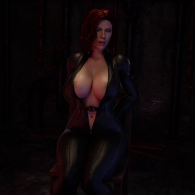 blacked, marvel, marvel cinematic universe, black widow (marvel), natasha romanoff, scarlett johansson, anianiboy, assisted fellatio, athletic female, bbc, blowjob, bulge, clothed female nude male, clothed sex, cum