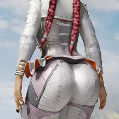 apex legends, respawn entertainment, loba, loba (apex legends), loba andrade, breadcrumb, 1girls, ass, big ass, big breasts, braided hair, braided twintails, dark-skinned female, latina, red hair