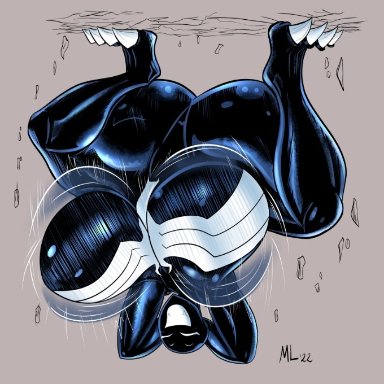 marvel, marvel comics, spider-man (series), she-venom, venom, venom (marvel), ameizing lewds, 1girls, 5 fingers, alien, alien girl, alien humanoid, ass, ass bigger than body, ass bigger than head