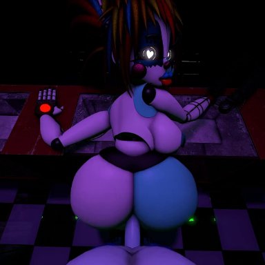 five nights at freddy's, dahsharky (character), scrap baby, scrap baby (fnaf), dahsharky, anal sex, big ass, sex, 3d, animated, sound, video