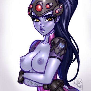 overwatch, widowmaker, blushypixy, blushyspicy, nude