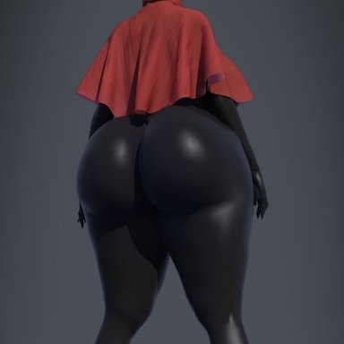 hollow knight, hornet (hollow knight), popogori, 1girls, ass, back view, big ass, big butt, bubble ass, bubble butt, butt, dat ass, fat ass, female, female only