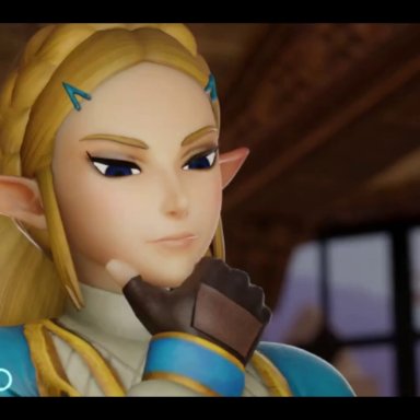 breath of the wild, the legend of zelda, princess zelda, zelda (breath of the wild), aphy3d, hentaudio, miyukiva, 1boy, 1girls, anal, anal penetration, anal sex, ass, blonde hair, blowjob