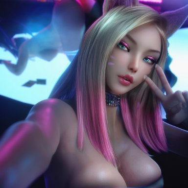 k/da all out series, k/da series, league of legends, ahri, akali, k/da ahri, k/da akali, therealzoh, areolae, club, doggy style, huge breasts, inviting, inviting to sex, nipples