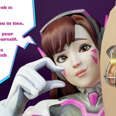 overwatch, d.va, hana song, 1girls, chastity cage, cock cage, cuckold, hotwife, small penis, small penis humiliation, sph