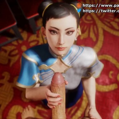 street fighter, chun-li, mura tpg, big penis, cum, handjob, pov, uncut, 3d, animated, blender, no sound, video