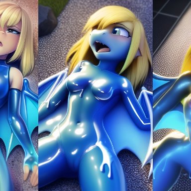 metroid, ridley, samus aran, nai diffusion, stable diffusion, wfay42, 1girls, ass expansion, bimbofication, brainwashing, breast expansion, breasts, corruption, female, female only