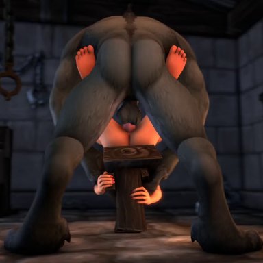 world of warcraft, blood elf, worgen, lawnmower333, cum in pussy, cum inside, knot, knot fucking, knotting, vaginal knotting, vaginal penetration, 3d, animated, hi res, mp4
