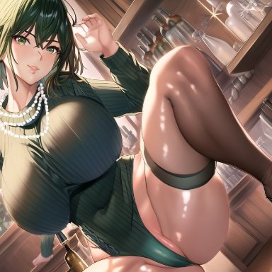 one-punch man, fubuki (one-punch man), nai diffusion, stable diffusion, 1girls, ass, belly, big ass, big breasts, big butt, blush, breasts, busty, cameltoe, clothed