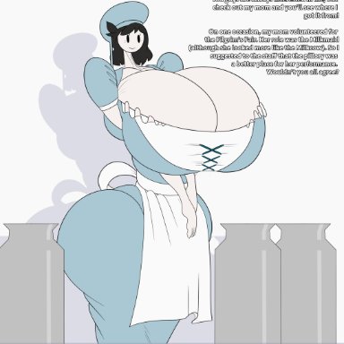 jaiden animations, jaidens mom, tasteofchoklit, alternate costume, chocovenus (body type), gigantic ass, gigantic breasts, huge ass, huge breasts, hyper, hyper breasts, solo