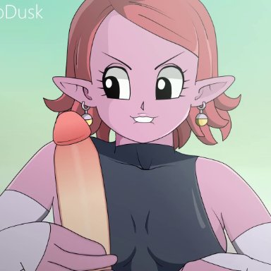 dragon ball, chronoa, solodusk57, ass, big ass, blowjob, bouncing ass, cum, cum inside, handjob, potara earrings, shaking butt, shortstack, animated, mp4