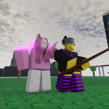 combat warriors, roblox, leo (utrenkl), max (utrenkl), robloxian, utrenkl, 1girls, 2boys, ass, big ass, bisexual, bunny, bunny girl, catboy, death