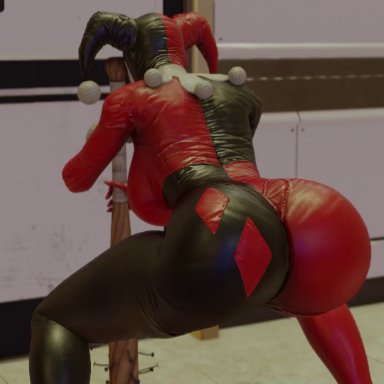 dc, harley quinn, kishi, ass, ass cheeks, big ass, big breasts, big butt, breasts, curvy, curvy body, curvy female, curvy figure, curvy hips, hourglass figure