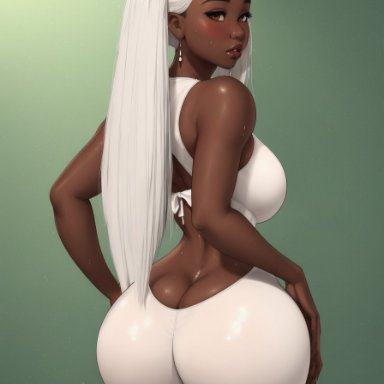 original, original character, aiartfin, stable diffusion, 1girls, athletic, athletic female, big breasts, breasts, busty, cleavage, curvy female, dark-skinned female, dark skin, eyebrows