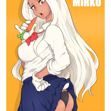 my hero academia, miruko, rumi usagiyama, kakisu, 1girls, animal ears, animal tail, ass, big ass, blush, breasts, bunny ears, bunny girl, bunny tail, carrot