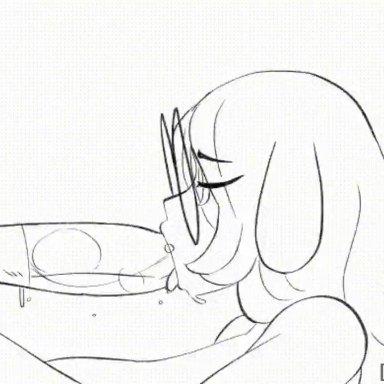 peta petaa, big penis, blowjob, huge cock, penis, animated, monochrome, sketch, sound, tagme, video